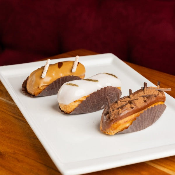 Bandeja de 12 minis eclairs