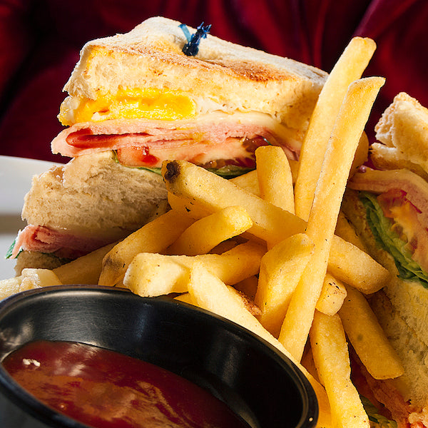 Club Sandwich with French Fries
