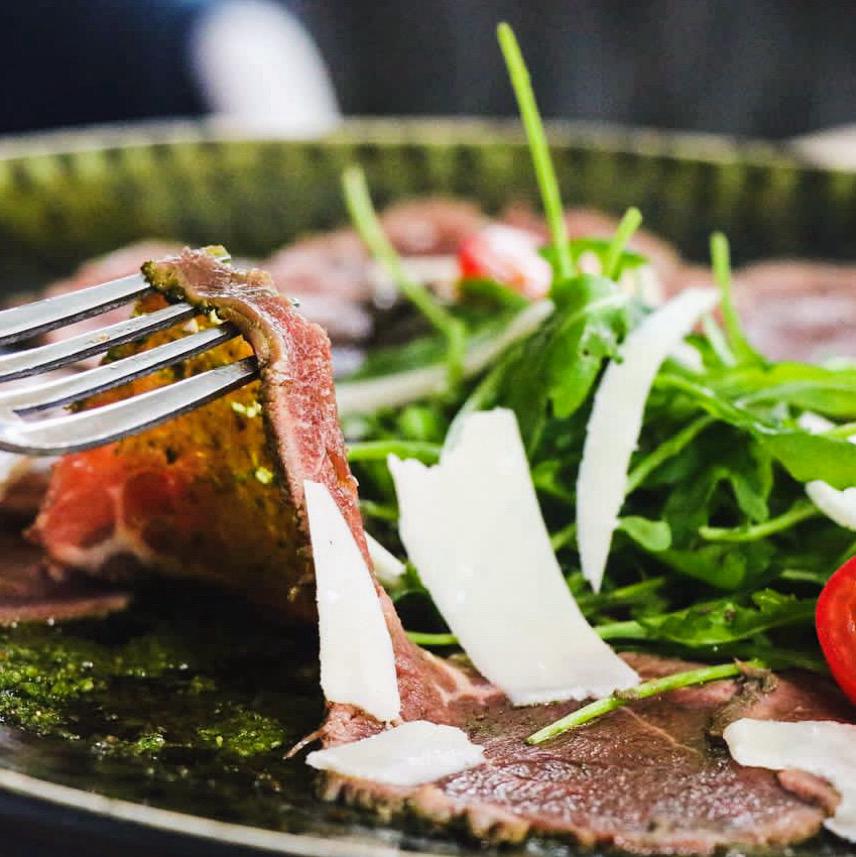 Contemporary beef carpaccio