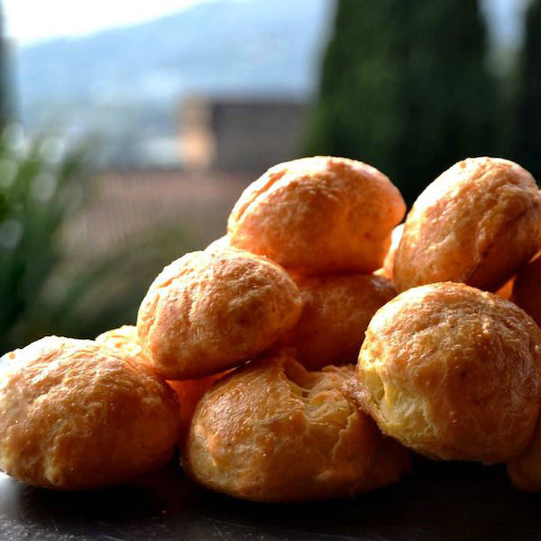 Plate of gougeres