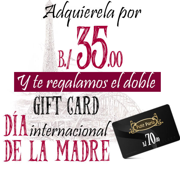 Gift card día internacional de la madre